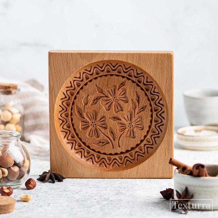 Cookiemoldcutter High-Quality Beech Wood Cookie Cutter Rectangular Wooden Biscuit Mold New Model - Image 5