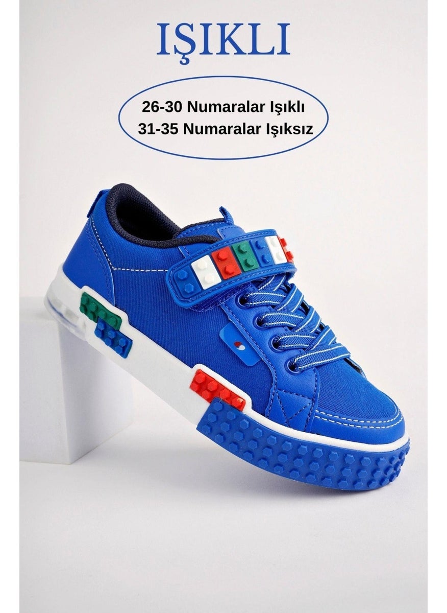 muggo Sonic Lego Laced and Velcro Children's Sneakers  - Image 1