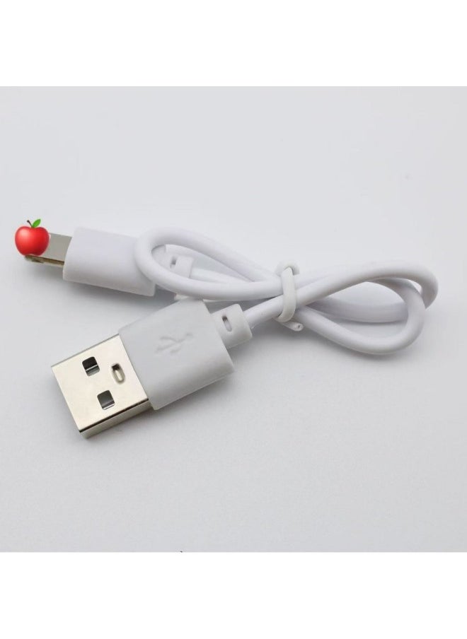 Generic - Apple Data Cable Suitable For Mobile Phone TWS Bluetooth Headset USB Charging Cable Second Generation Third Generation Sixth Generation Seventh Generation With Machine Cable-Color:White -Length:1m - Image 1