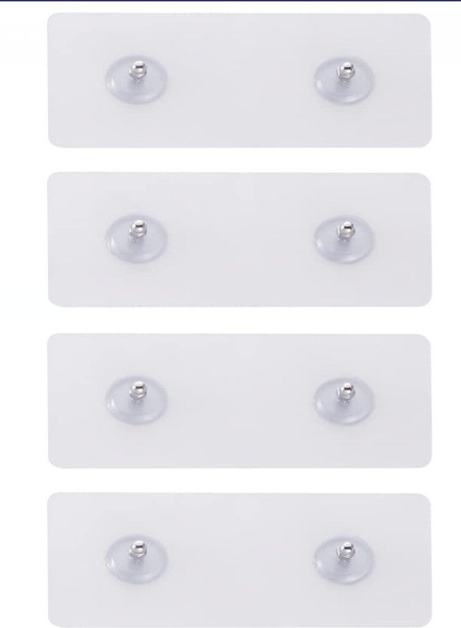 Hoomtaook Adhesive Suction Sticker for no Drilling 2 Tier Corner Shower Caddy - Transparent