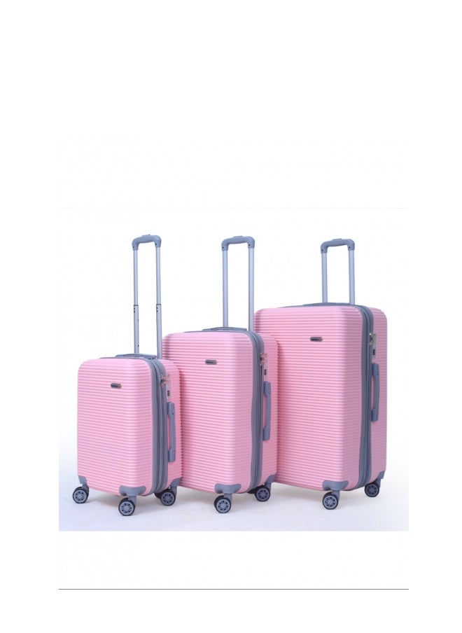 milano - Milano Silicone Shatterproof 3-Piece Luggage Set for Women with Zippered Ends - Image 1