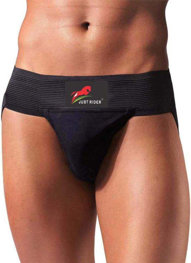 Just Rider Cotton Supporter Jockstrap with Cup Pocket Athletic Fit Brief for Gym and Fitness (Pack of 2) (2, X-Large) - Image 3