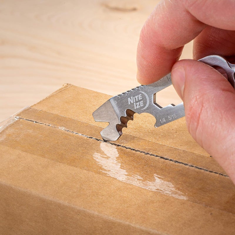 NiteIze KMTSE-11-R3 دوهيكي مفتاح سلسلة متعددة الأدوات، 1 قطعة (عبوة من 1)، فولاذ مقاوم للصدأ - Image 1