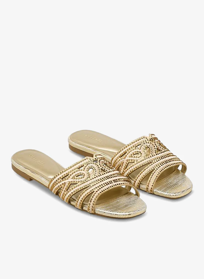 Celeste Women Embellished Slip-On Sandals Ramadan Collection