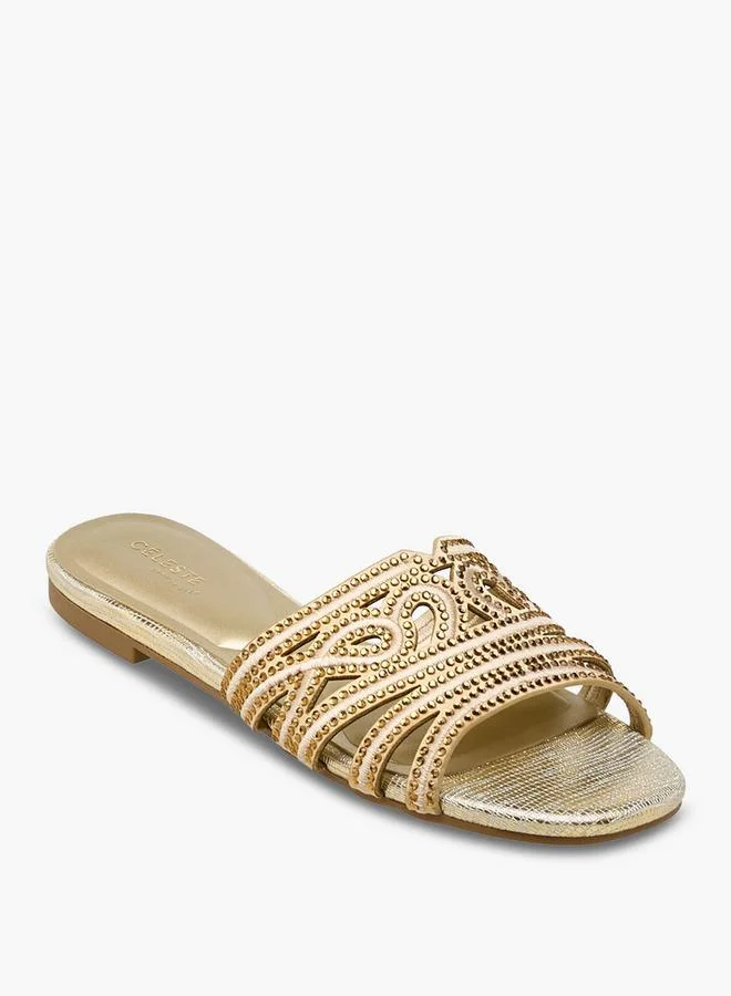 Celeste Women Embellished Slip-On Sandals