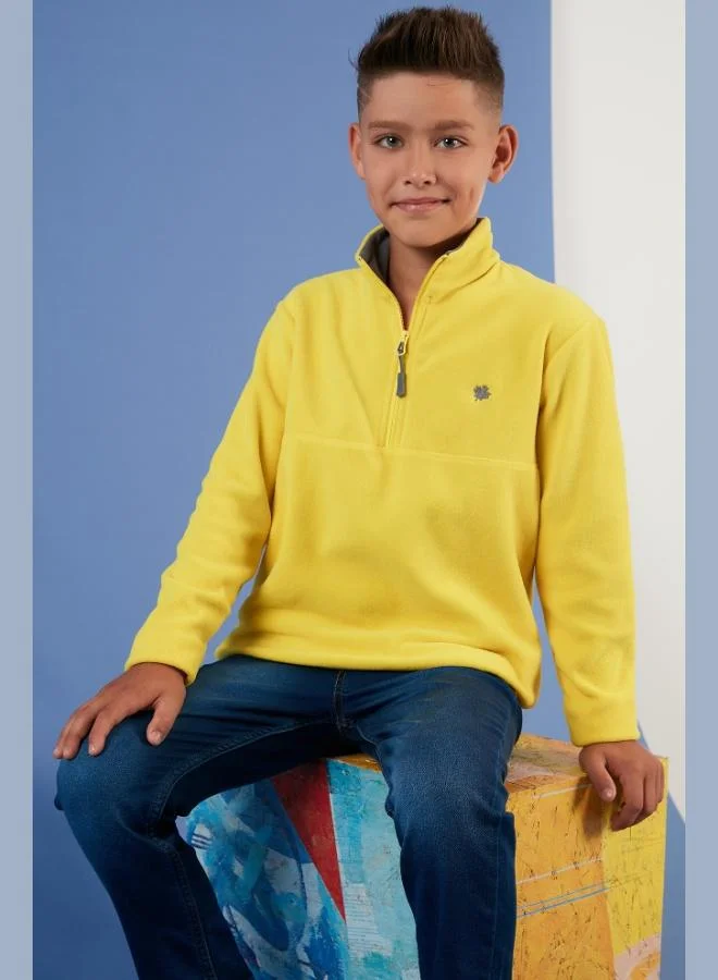 Lela Lela Soft Texture Zippered Stand Collar Raised Winter Fleece Unisex Child POLAR 5905002