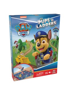 Spin Master Games Paw Patrol Pups ‘N Ladders Game ; Paw Patrol Toys Toddler Toys Kids Toys ; Games For Girls Fun Games Family Games Kids Games For Preschoolers Ages 4 And Up  - Image 1