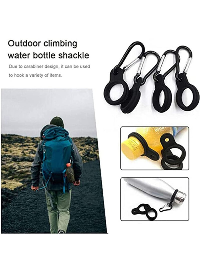 Generic Water Bottle Buckle, 4 Pcs Portable Backpack Carabiner Outdoor Hanging Buckle Water Bottle Holder Clip for Camping Hiking Traveling Mountain Climbers  - Image 4