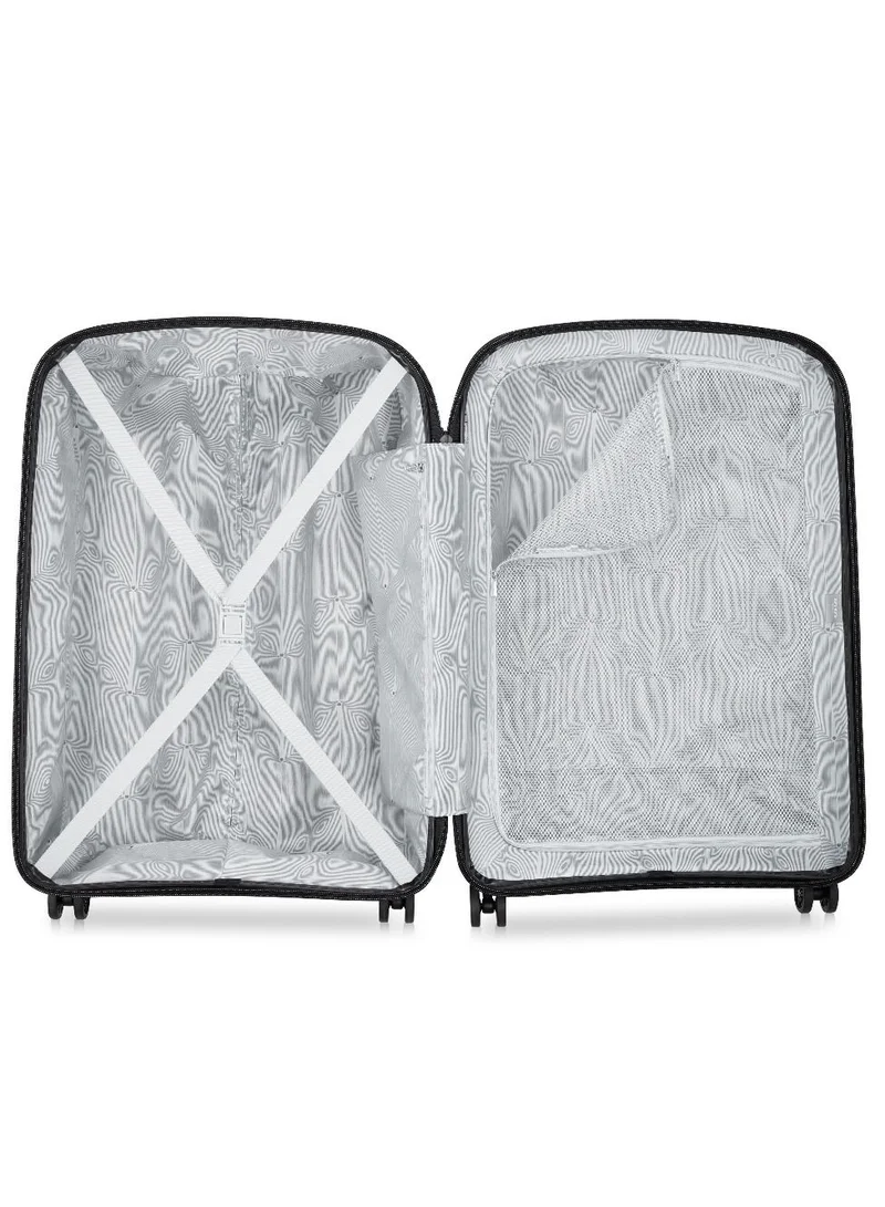 DELSEY Paris Belmont+ 71cm Hardcase 4 Double Wheel Non-Expandable Check In Luggage Trolley Black