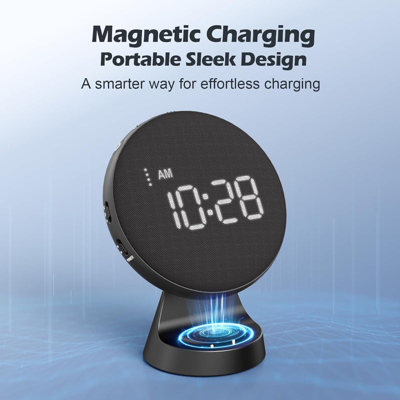 REACHER Loud Alarm Clock with Bed Shaker for Heavy Sleepers - Vibrating Alarm Clock for Travel - Image 4