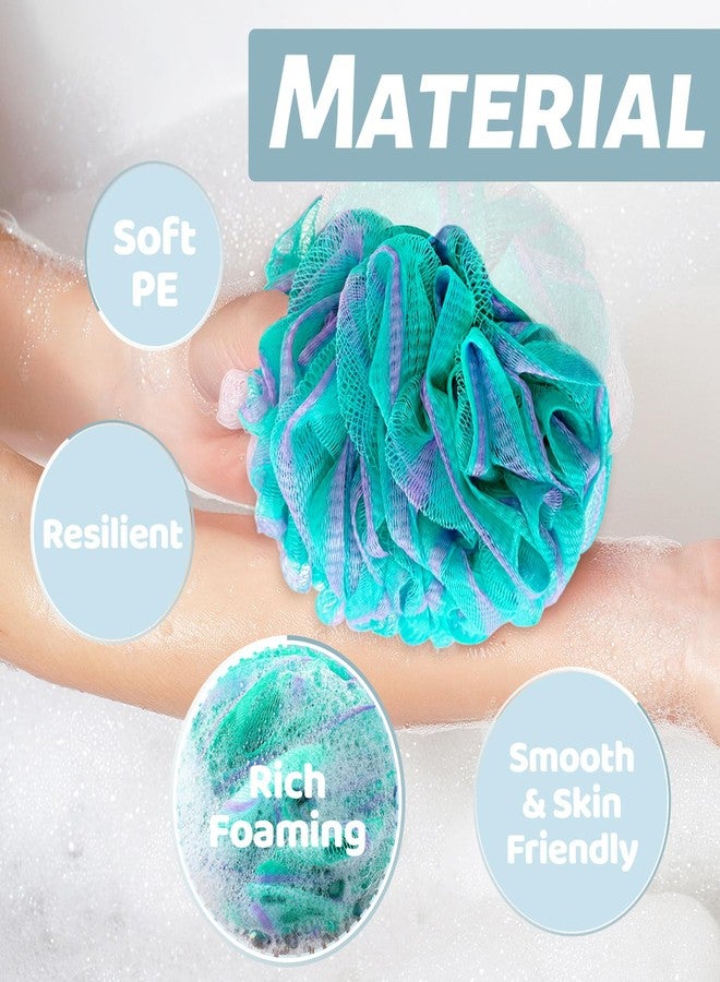 Panxxsen 10 Pack Bath Sponges Loofahs 40g,Soft Mesh Shower Loofahs,Body Scrubber Bath Balls for Women and Men Children Washing,Beauty Bathing Accessories,Set of 5 Flower Color - Image 3