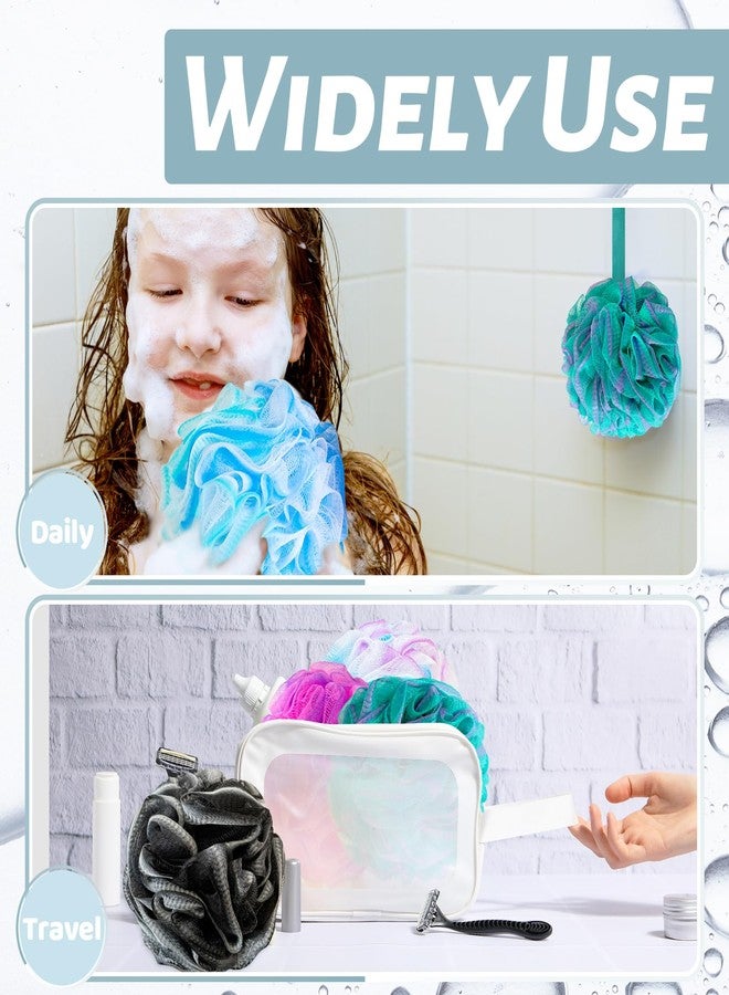Panxxsen 10 Pack Bath Sponges Loofahs 40g,Soft Mesh Shower Loofahs,Body Scrubber Bath Balls for Women and Men Children Washing,Beauty Bathing Accessories,Set of 5 Flower Color - Image 5