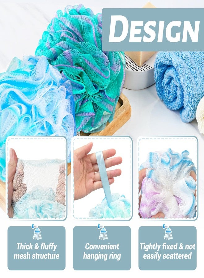 Panxxsen 10 Pack Bath Sponges Loofahs 40g,Soft Mesh Shower Loofahs,Body Scrubber Bath Balls for Women and Men Children Washing,Beauty Bathing Accessories,Set of 5 Flower Color - Image 4