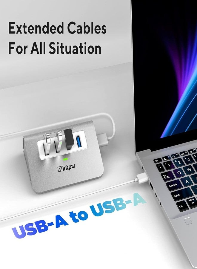intpw USB Hub, 4 Ports USB 3.0 Hub Multi USB Port Expander Dongle USB Extension Multiport Adapter with 3.3ft Cable USB Splitter for Laptop, PC, Xbox, Flash Drive, Printer, Camera, Keyborad, Mouse - Image 5