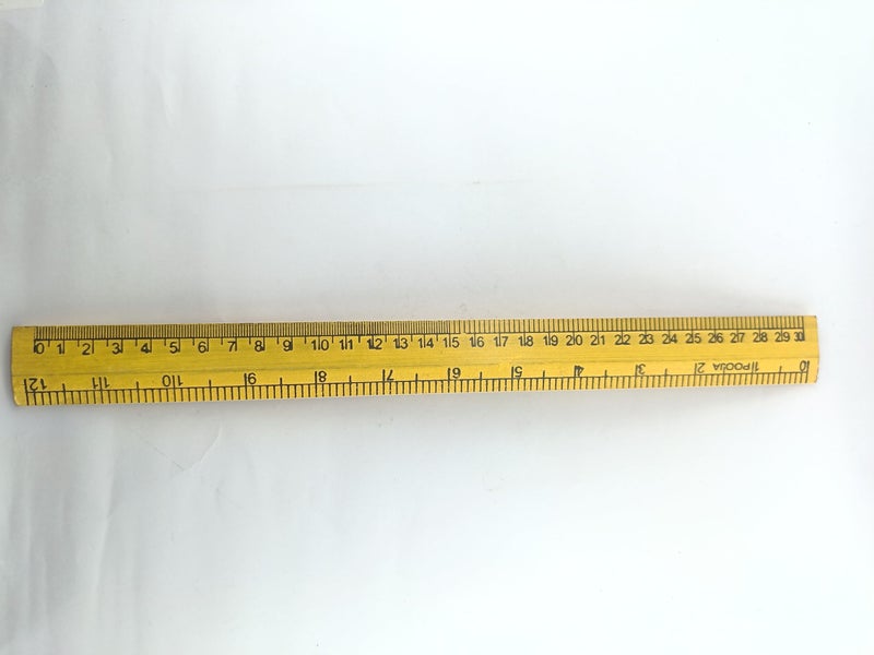 advancedestore Scale RULER wood yellow Colour Pack of 2 (12Inches) - Image 3
