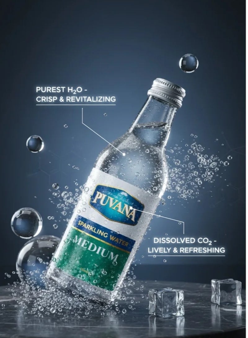 بوفانا بيوفانا مياة فوارة متوسطة 250مل *  24 زجاجة - Image 1