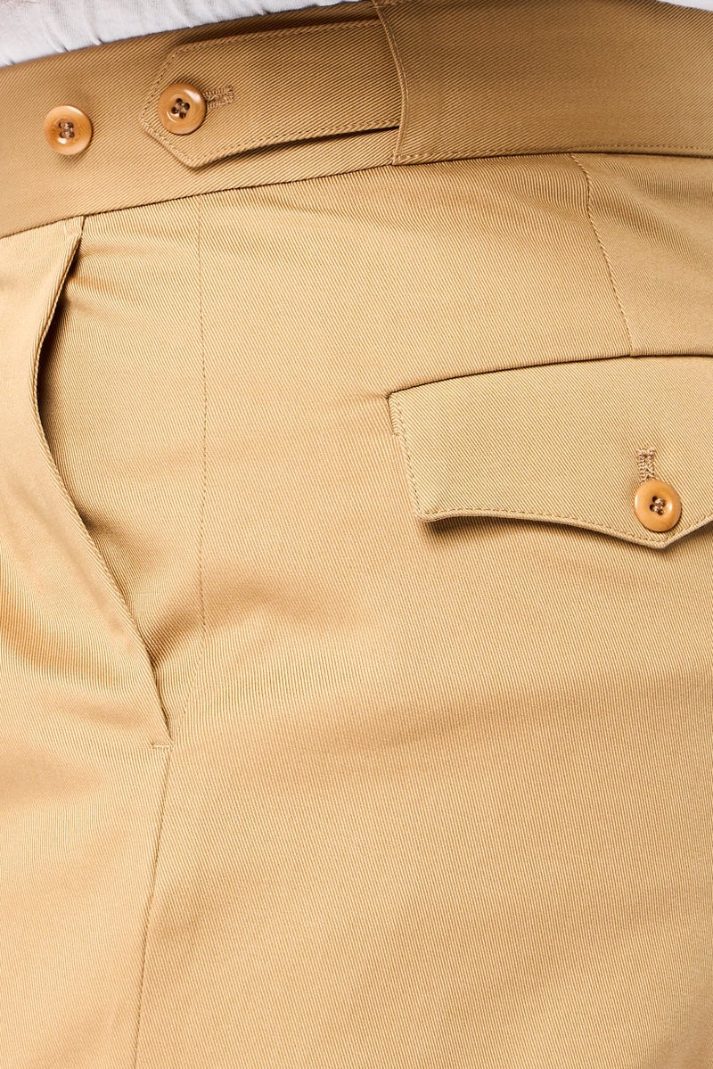 GANT Men Solid Non Stretchable Chino Pants, Tan  - Image 3