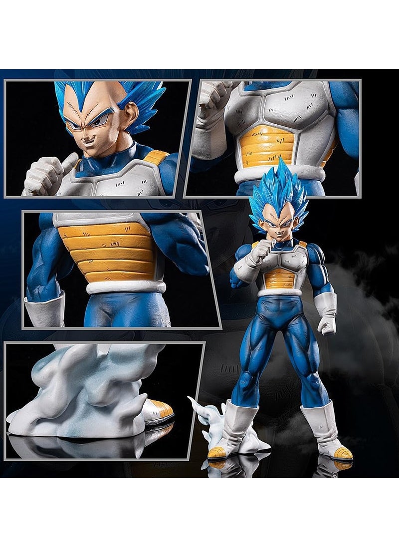 General Vegeta Statue Statue DBZ Super Saiyan Blue Series Birthday Gift PVC 11 inch  - Image 3