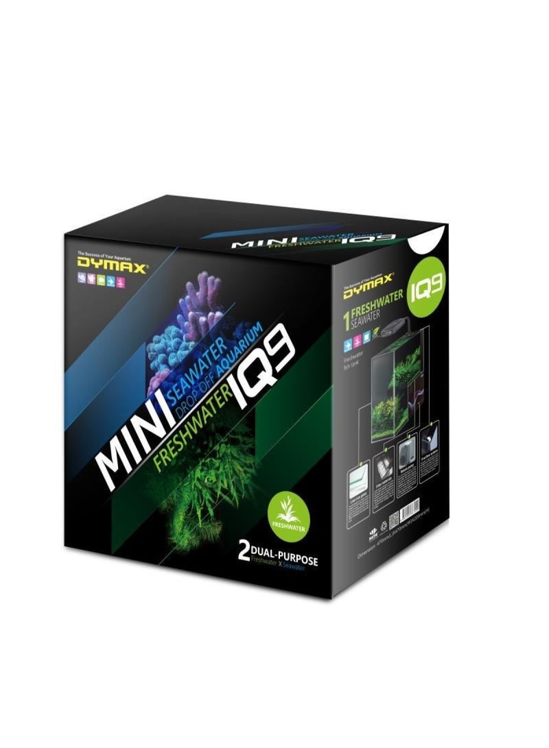 Dymax IQ9 MINI DROP OFF ACRYLIC AQUARIUM-FRESHWATER 470MM L X 220MM W X 470MM H (5MM THICKNESS) - Image 1