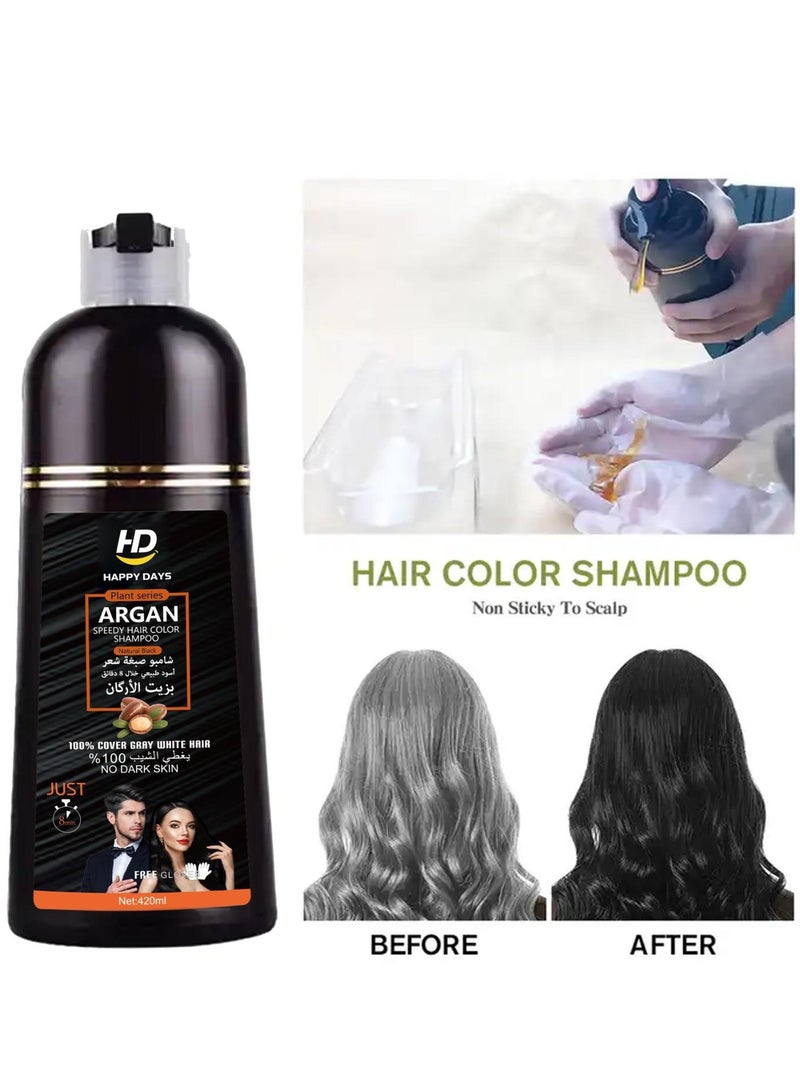 فانيتي شامبو صبغة شعر بزيت الارغان اسود - Image 2