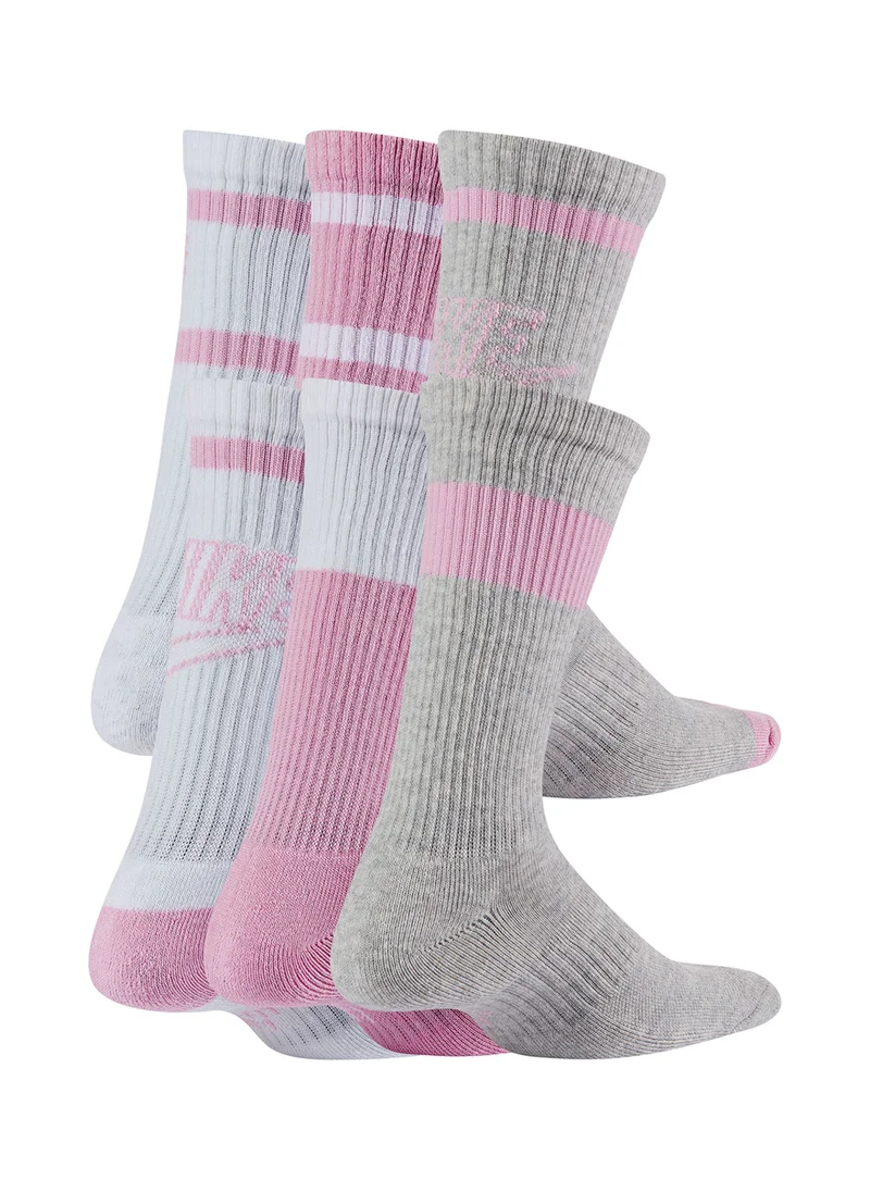 Nike Youth 6 Pack Everyday Cushion Crew Socks