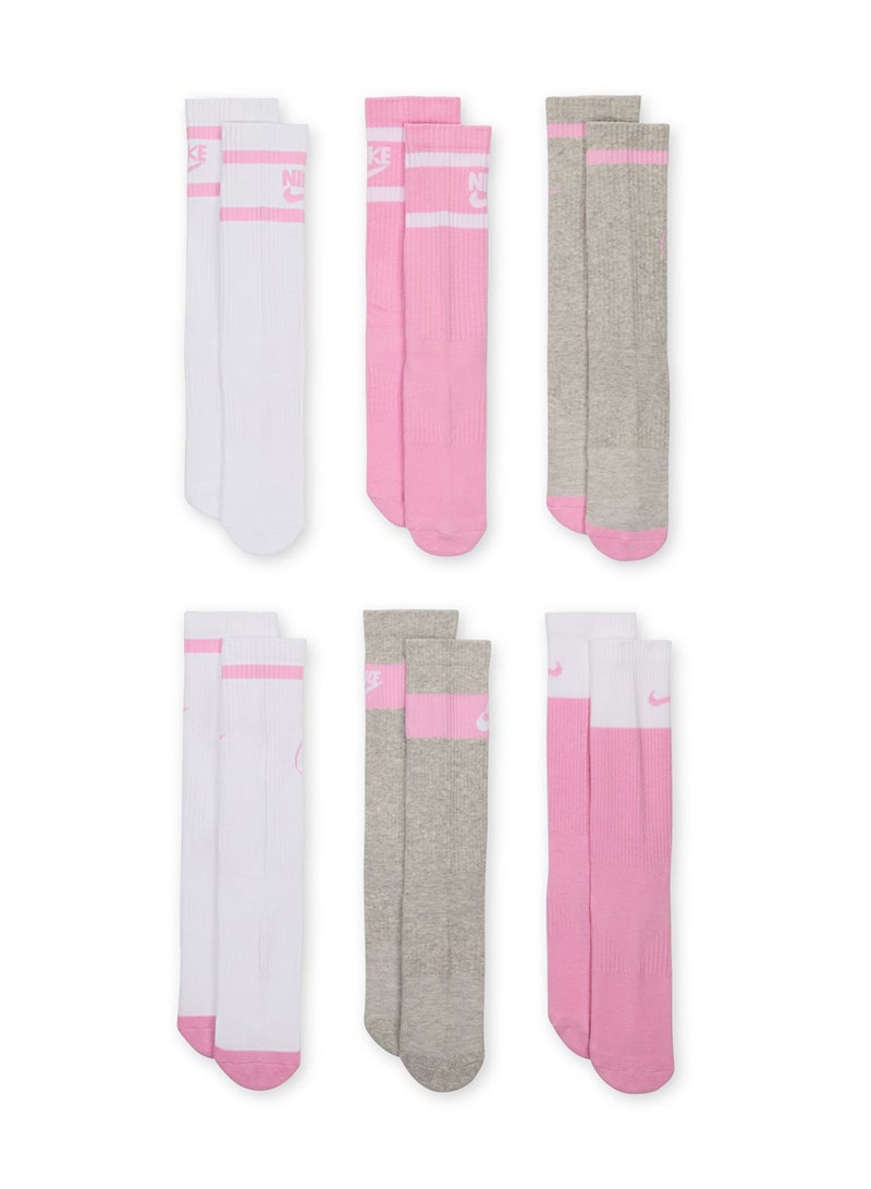 Nike Youth 6 Pack Everyday Cushion Crew Socks  - Image 4