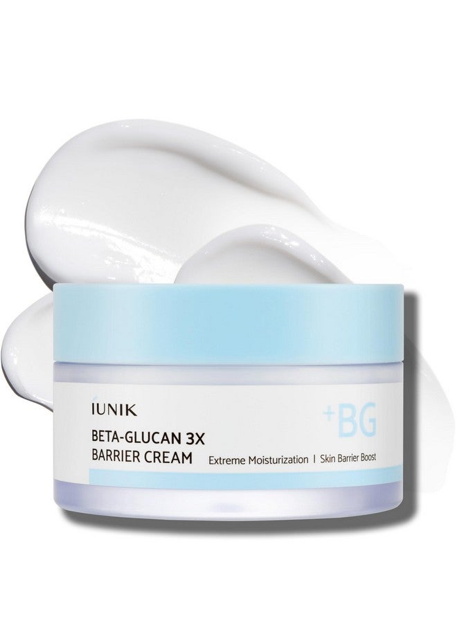 IUNIK Beta-Glucan Non-Sticky Deep Moisture Hydration 3x Barrier Cream Day&Night Moisturizer Quick Absorption Barrier Strengthening for Sensitive Dry Skin with Shea Butter Panthenol Korean Skincare - Image 1