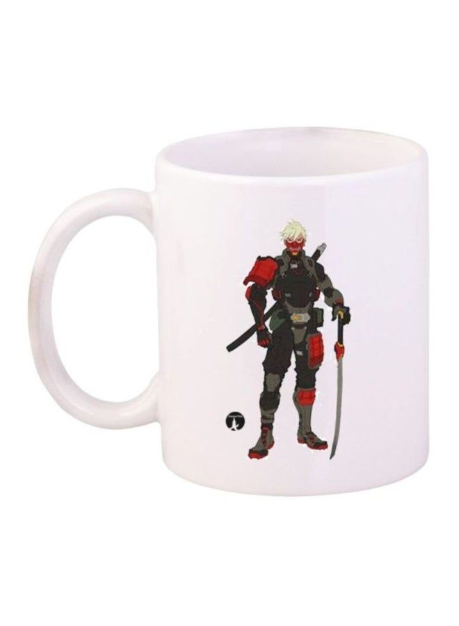 RKN Soldier Printed Coffee Mug White/Black/Red - Image 1