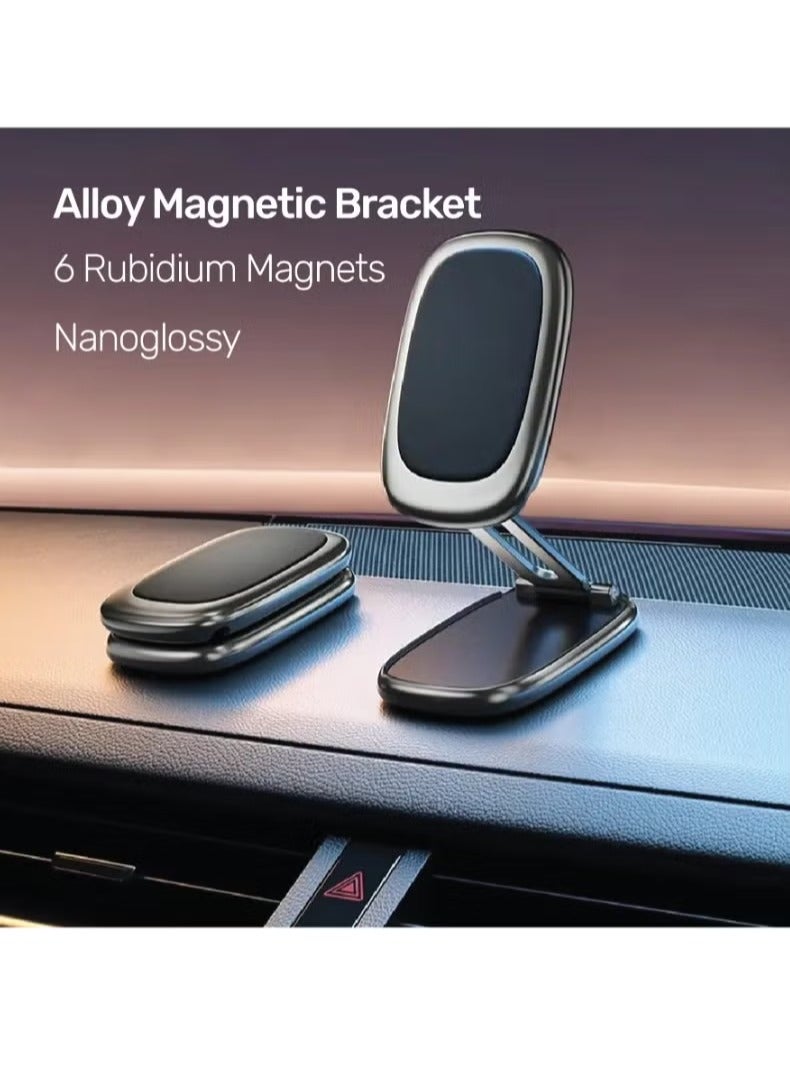 ELTRAZONE Magnetic Car Phone Holder – Foldable 360° Rotating Mount with 6 Strong Magnets, Universal Fit for All Phones - Image 4