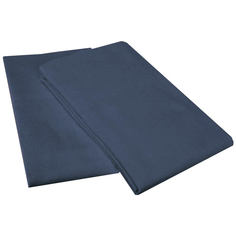 AUCOCU Stretch Jersey Pillow Cases with Invisible Zipper, Universal Size fit All King, Queen and Standard Size Pillows, Modal Rayon Spandex 180 Gram, Soft Than Cotton, Pack of 2, Navy - Image 3