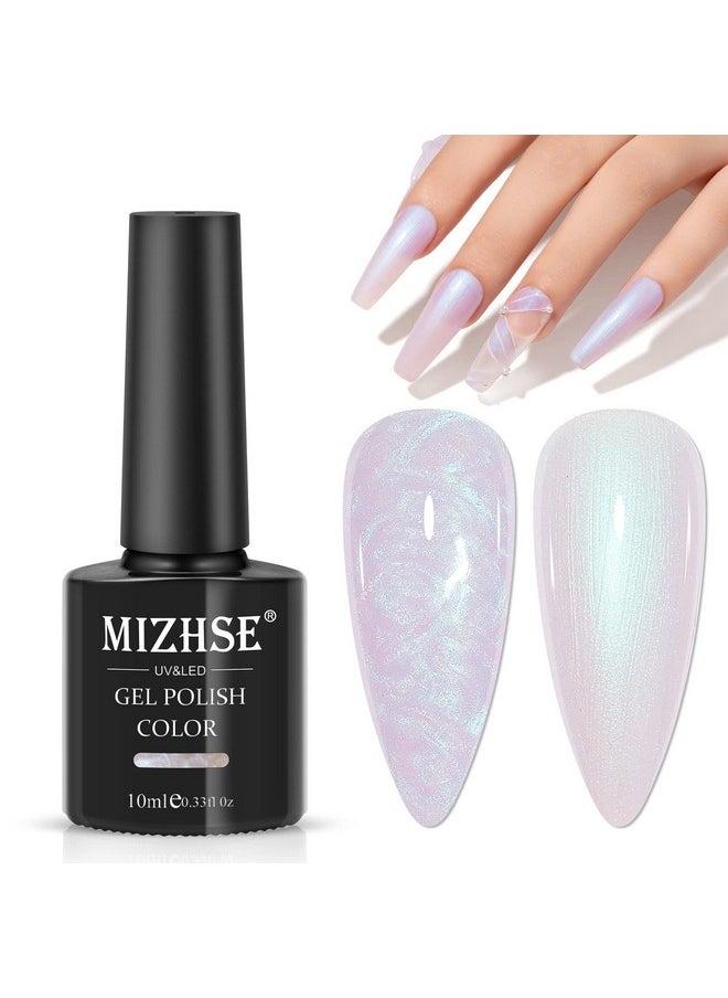 MIZHSE Pearl Gel Nail Polish, Glitter Drawing Mermaid Gel Polish Shell Thread Shimmer Iridescent Nail Gel Soak Off Gel Polish For Salon At Home Diy Manicure  - Image 1