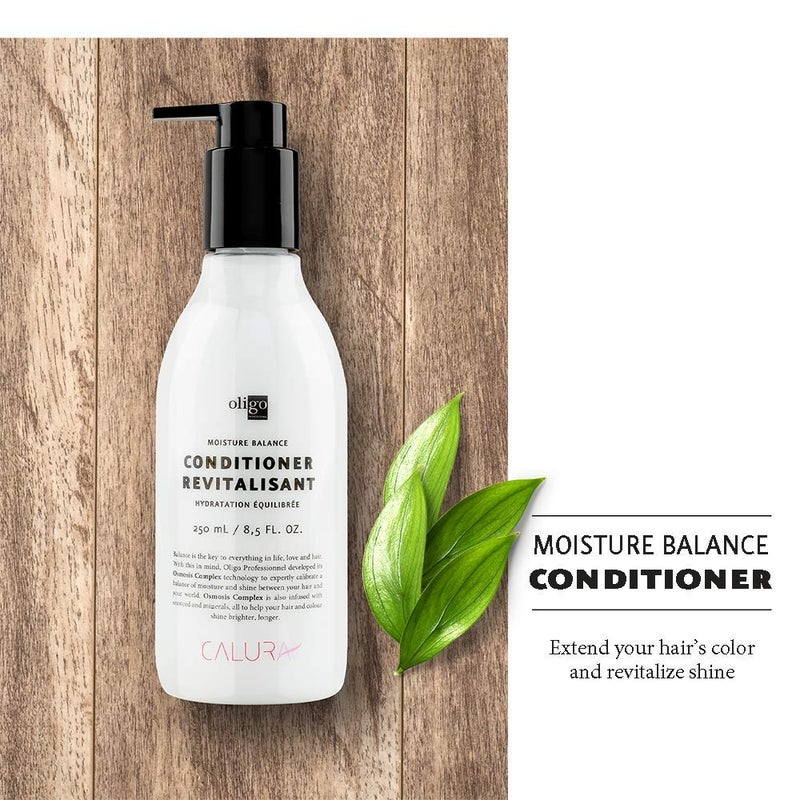 Oligo Professionnel - Calura Moisture Balance Conditioner - Sulfate free - Vegan- Paraben free - Color safe - Shine - Hydrating formula for dry hair - 8.5 oz - Image 1