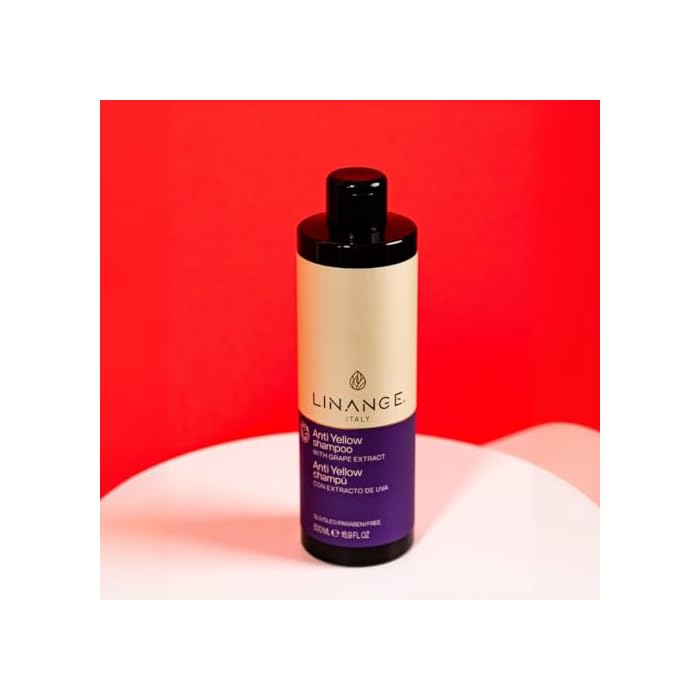 LINANGE Anti Yellow Shampoo with Grape Extract and Violet Pigment, 16.9 oz. - Image 4