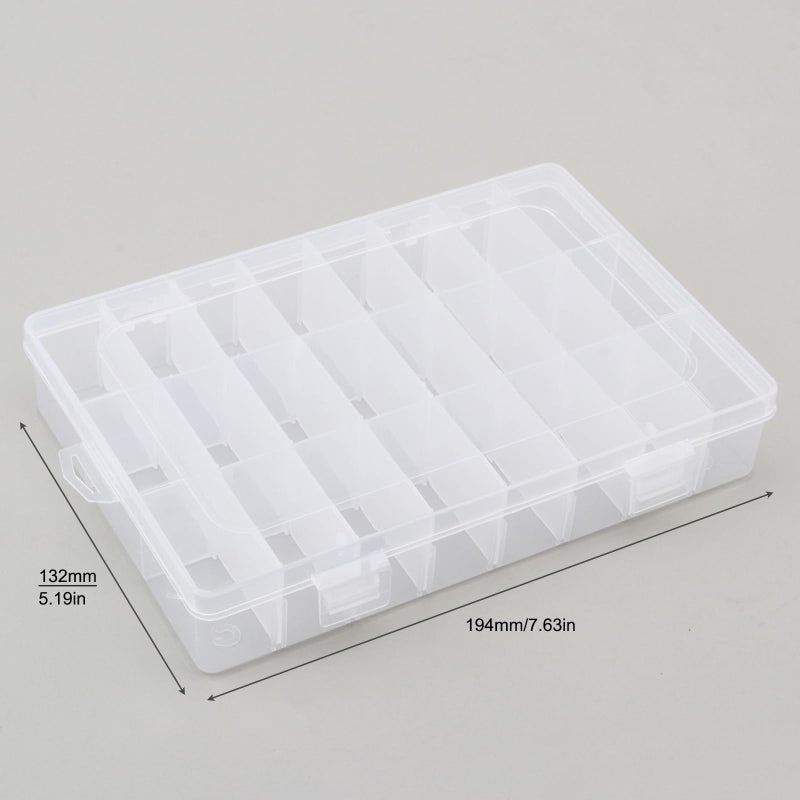 OriGlam 24 Compartment Electronic Component Storage Box Case, SMD SMT Case, Electronic Boxes - Image 1