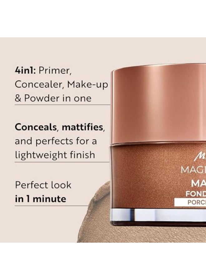 M.Asam M Asam Magic Finish Porcelain Teint MakeUp Mousse 101 Fl Oz 4in1 Primer Foundation Concealer Powder With Buildable Coverage Adapts To Fair Skin Tones Leaves Skin Looking Flawless - Image 4