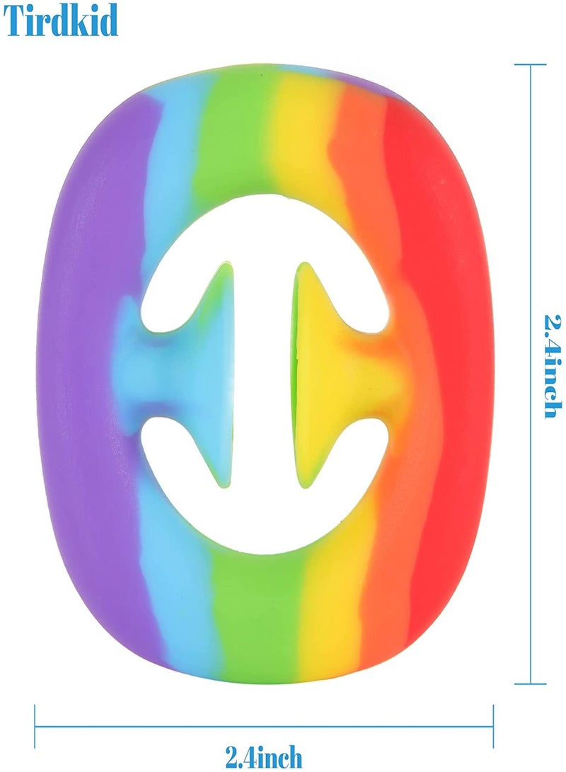 Tirdkid Snapper Fidget Toy for Kids, Adults, Dual Auditory and Sensory Stress Relief, Hand Grip Suction Cup for Occupational Therapy, Great Alternative to Stress Ball for Children, Adults (Rainbow)  - Image 5