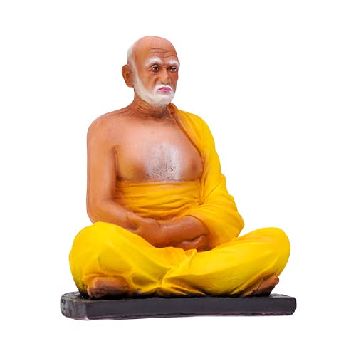 Newven Sree Narayanaguru Statue Gurudevan Idol for Home Decor Decoration Showpiece Figurine Gift for House Warming Wedding Anniversary, Multicolor, 26 X 19 x 14 CM - Image 4