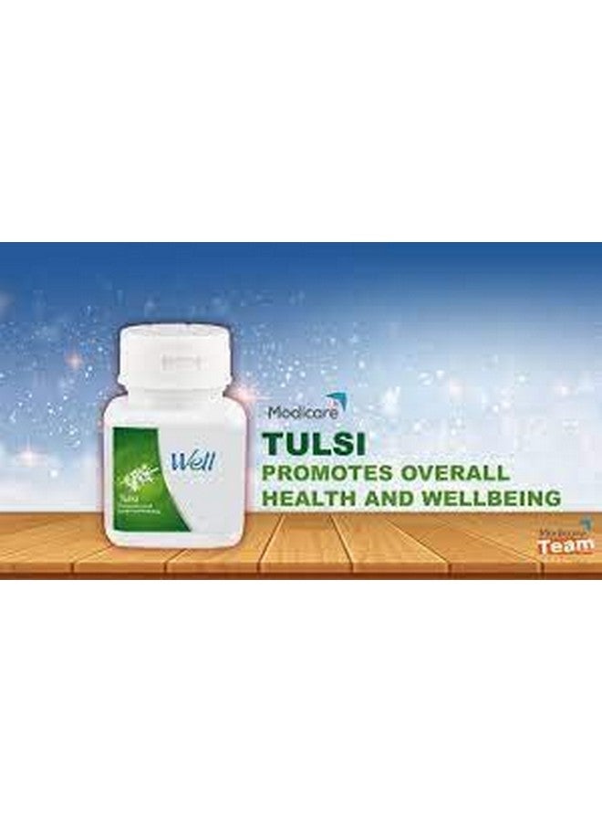 Modicare Well Tulsi Promotes Overall Health & Wellbeing (60N Tablets) - Image 3