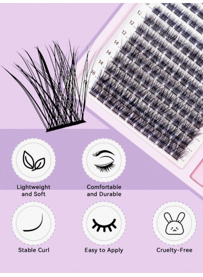 شي إن مجموعة رموش SANISHI Sanishi، 144 قطعة، نوع D-Curl، بطول 9-16 مم، مجموعة شاملة لتركيب الرموش الفردية مع ملاقط، غراء، وختم، مجموعات الرموش، الرموش المستعارة - Image 4