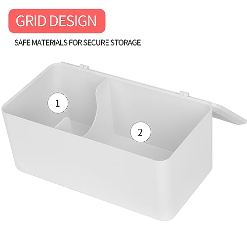 ChengFu pad and tampon organizer for bathroom,Sanitary Napkin Holder, Pad and Tampon Organizer for Period, Sanitary Napkin Storage Container, White - Image 3