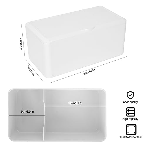 ChengFu pad and tampon organizer for bathroom,Sanitary Napkin Holder, Pad and Tampon Organizer for Period, Sanitary Napkin Storage Container, White - Image 2