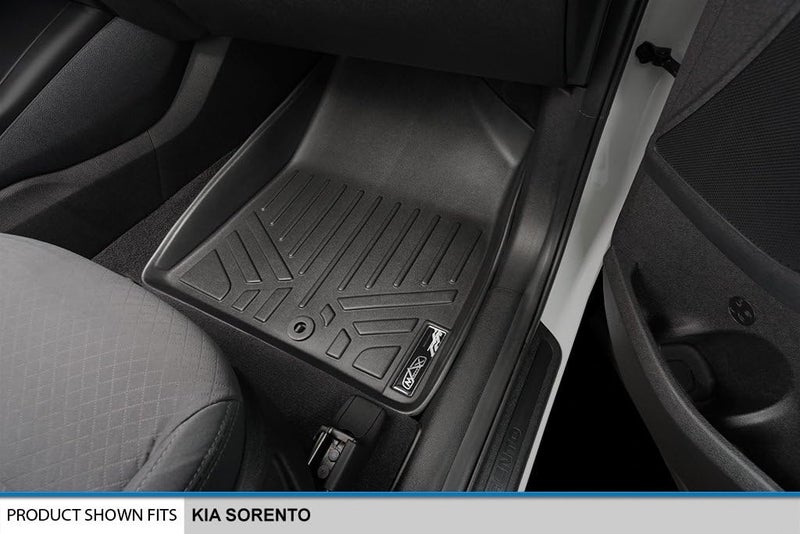 SMARTLINER Custom Fit Floor Mats 3 Row Liner Set for 2016-2020 Kia Sorento - Image 3