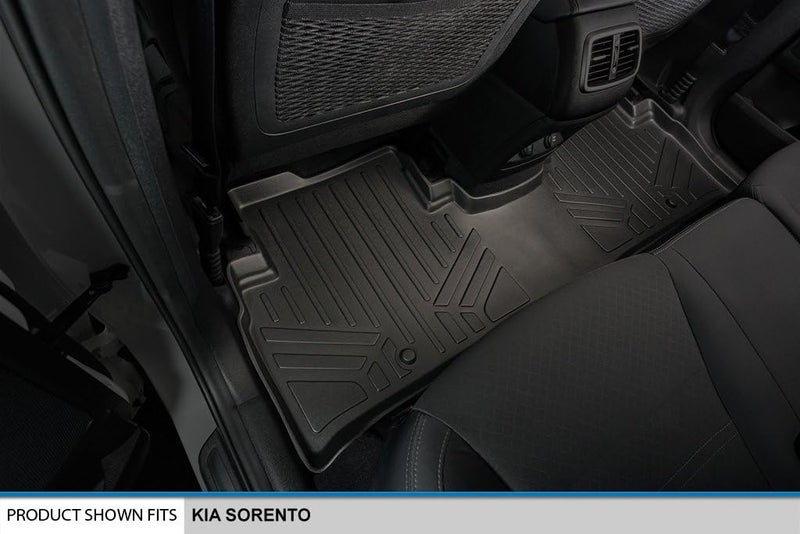 SMARTLINER Custom Fit Floor Mats 3 Row Liner Set for 2016-2020 Kia Sorento - Image 4