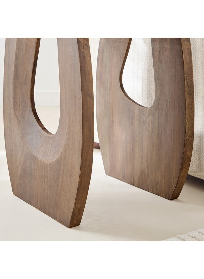 Home Box Bay Solid Wood End Table 50 x 55 x 50 cm  - Image 1