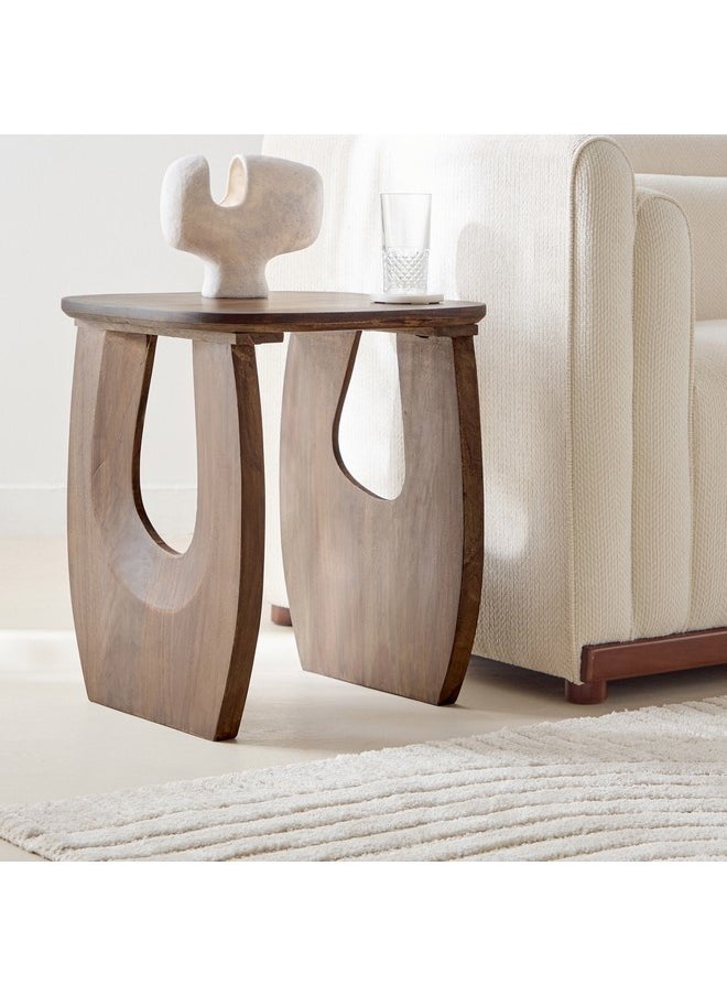 Home Box Bay Solid Wood End Table 50 x 55 x 50 cm  - Image 2