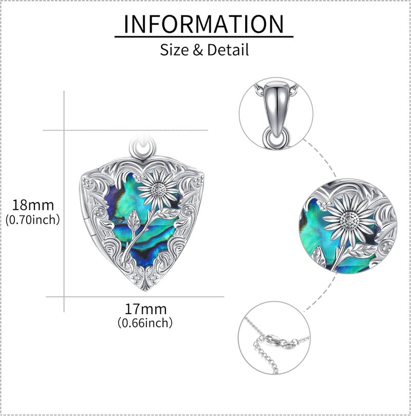 ONEFINITY Store Tree of Life Locket Necklace Sterling Silver Locket Necklace That Holds Pictures Tree of Life Locket Pendant for Women Wife Girlfriend - Image 5