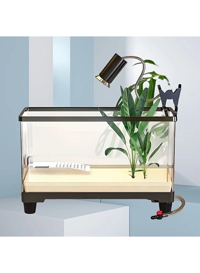 الأكريليك الأبيض متوسط الحجم لحوض الأسماك - شفافية عالية - لا يحتاج إلى كهرباء للأسماك والسلاحف - Image 2