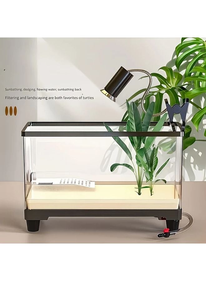 الأكريليك الأبيض متوسط الحجم لحوض الأسماك - شفافية عالية - لا يحتاج إلى كهرباء للأسماك والسلاحف - Image 4