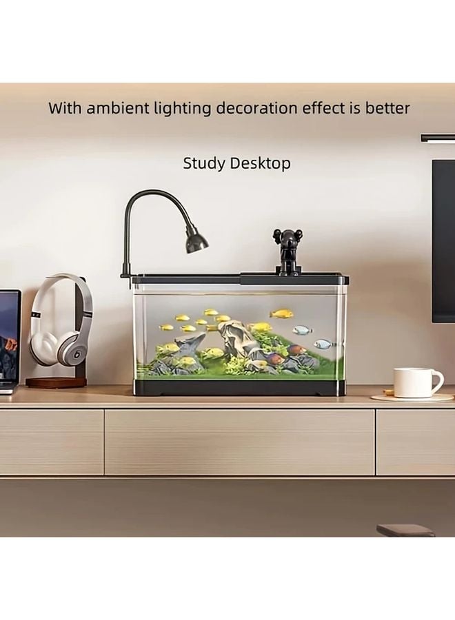 الأكريليك الأبيض متوسط الحجم لحوض الأسماك - شفافية عالية - لا يحتاج إلى كهرباء للأسماك والسلاحف - Image 3