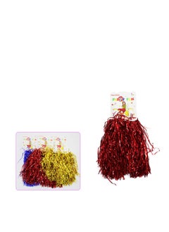 PARTY FUN Cheering Squad Pom Pom 2Pcs/Card Asst.Color  - Image 2
